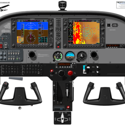#03 - Cessna 172S Skyhawk SP Cockpit Poster - G1000 Nav III - Bendix King Autopilot and ADF