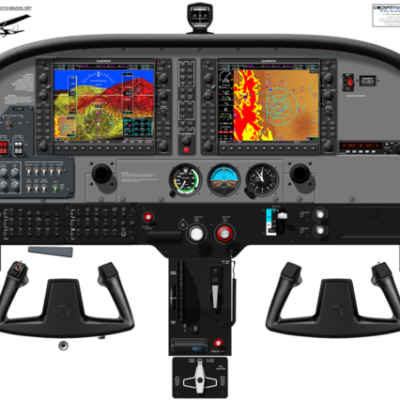 #06 - Cessna 172S Skyhawk Cockpit Poster - SVT Garmin G1000 Auto Pilot & Bendix ADF