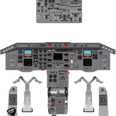 #001 – Embraer 120 Brasilia Cockpit Poster