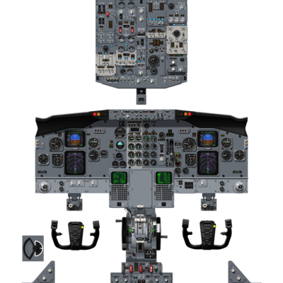 #10 - Boeing 737 400 Cockpit Poster