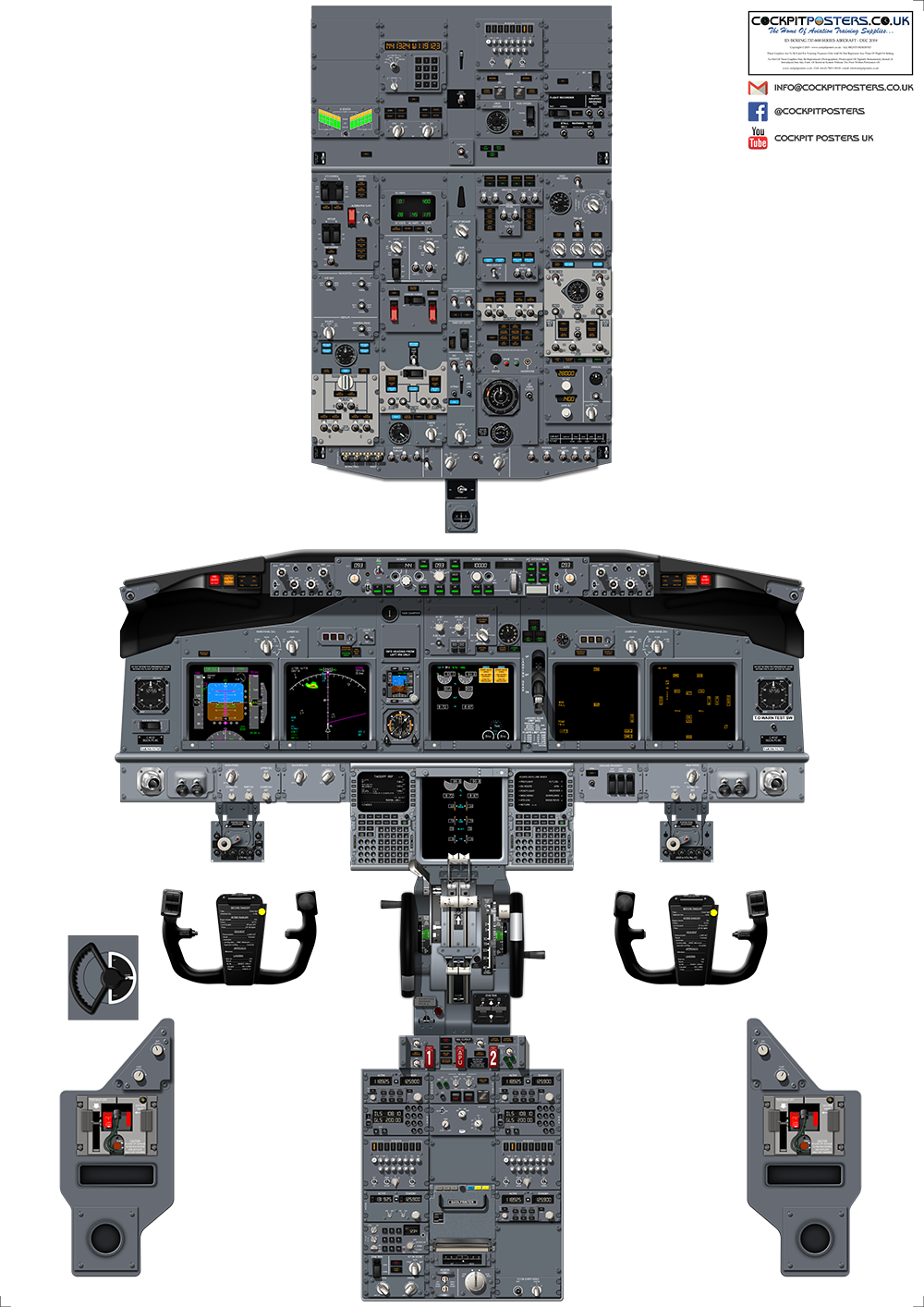#04 - Boeing 737 800 NG Cockpit Poster