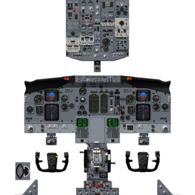 #11 - Boeing 737 300/500 with Smiths EIS Cockpit Poster