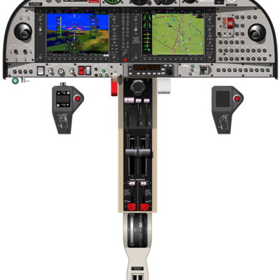#01 NEW - Diamond DA42NG Cockpit Poster with Bendix King Autopilot System