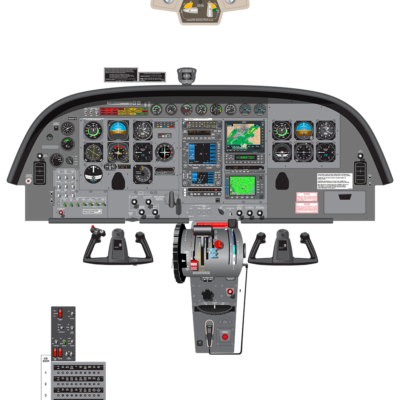 #003 NEW Cessna Caravan 208 G530 Cockpit Poster