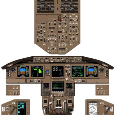 #001 NEW - Boeing 777-200/300 Freighter Cockpit Poster