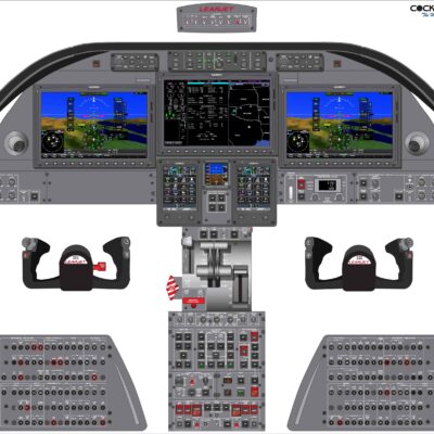 #13 Bombardier Learjet 75 Cockpit Poster